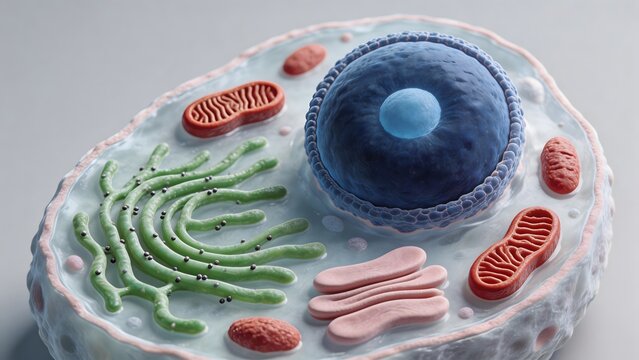 Cellular structure with organelles