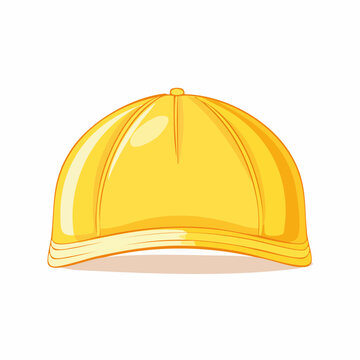 Yellow Baseball Cap Illustration