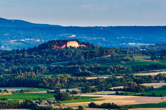 Red rocks in Roussillon, Provence France