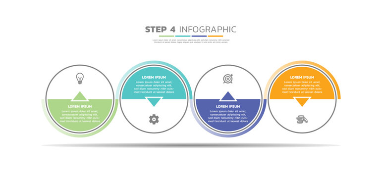 Presentation business abstract background infographic template colorful