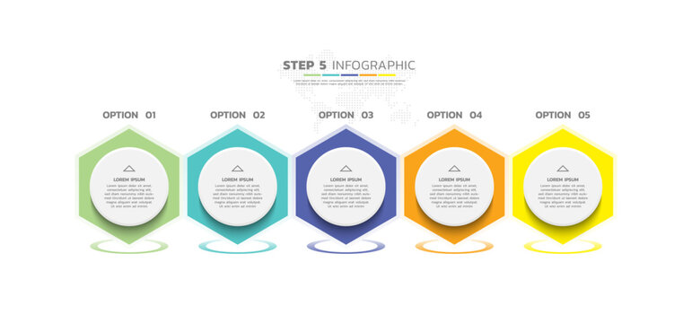 Presentation business abstract background infographic template colorful