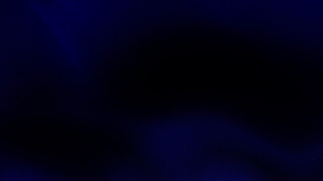 Abstract dark blue diagonal mesh texture with glowing digital line pattern and futuristic technology surface, elegant seamless geometric motion background