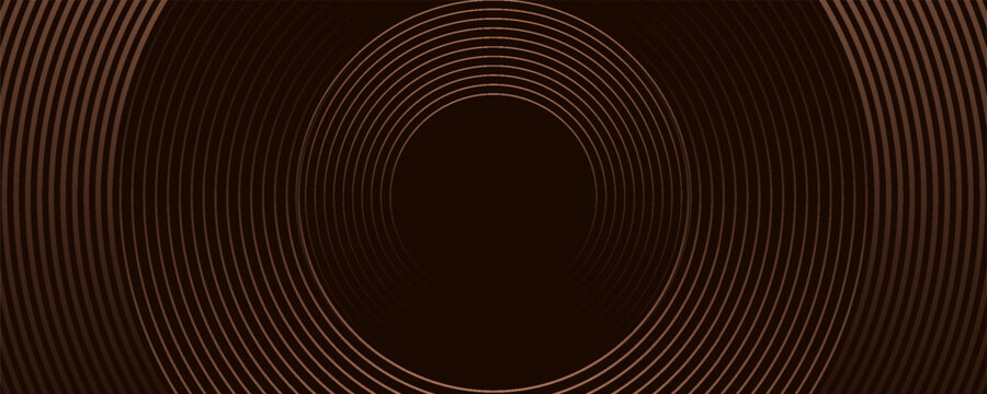 3D brown lines techno abstract background overlap layer on dark space with circles shapes effect decoration.