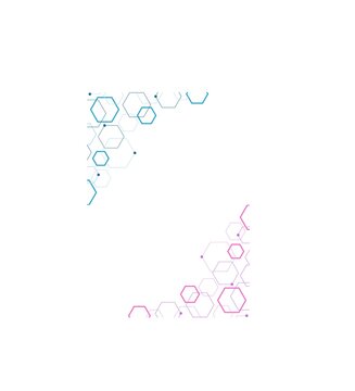 T-shirt printing design illustration showing the design for AI representation in an abstract and geometrical way.
