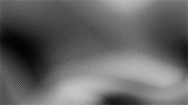 Abstract monochrome diagonal wave texture with black and white mesh gradients, elegant futuristic striped surface and smooth digital motion background, 4K, 60fps