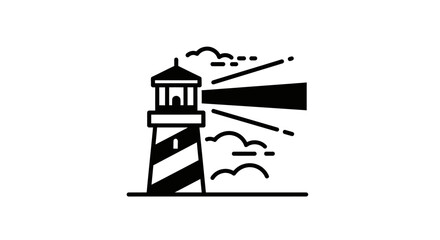 Naklejka premium Lighthouse Beacon Light