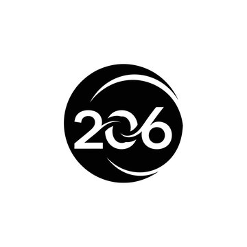 Modern Number 206 Logo Design