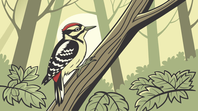 bird on a branch of tree