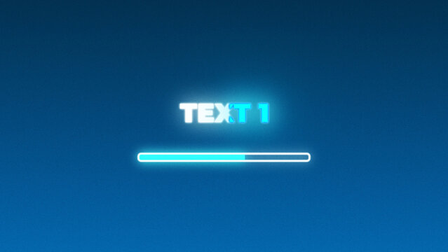 Fast Loading Bar Animated Text Title with Quick Progress Intro