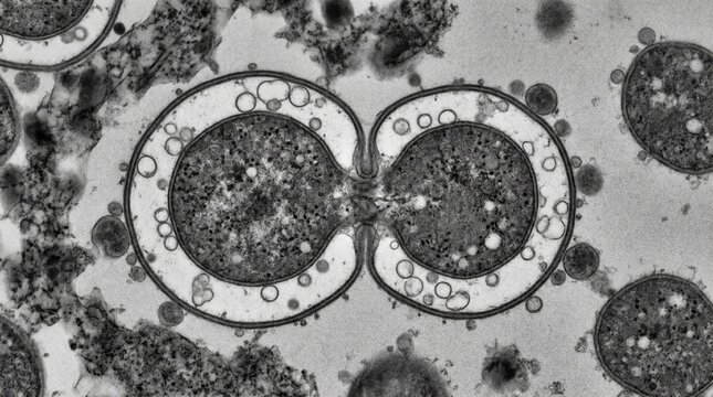 Centriole Pair in Centrosome of Dividing Cell
