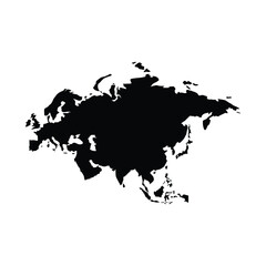 Obraz premium Continent map of an Asia