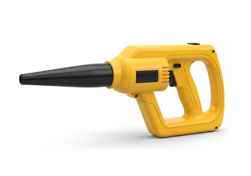 Yellow handheld electric blower leaf blower