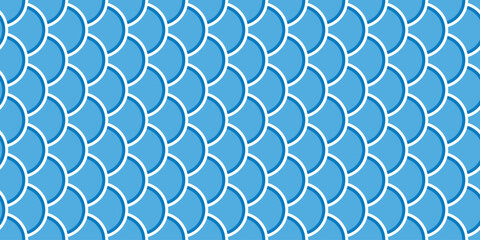 fish scales seamless pattern dragon skin reptile textured animal cartoon doodle japan scarf isolated tablecloth tile background repeat wallpaper gift wrapping paper illustration design © CNuisin