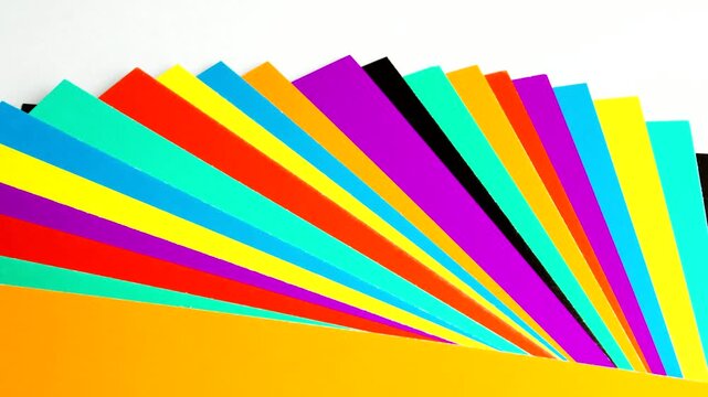 Accurately spread out color cardboard