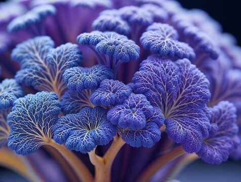 abstract violet plant