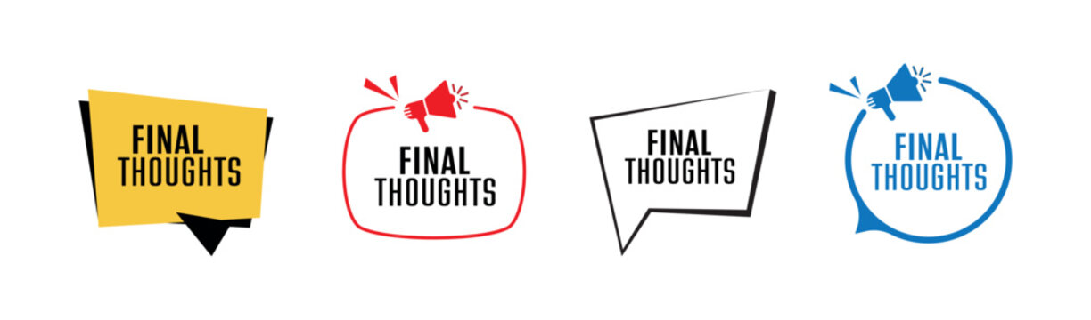 final thoughts sign