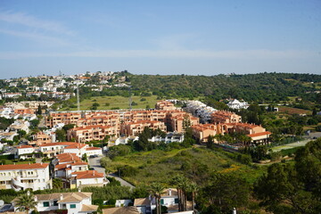 Fototapeta premium The picture shows the city of Luz in the Algarve region of southern Portugal.