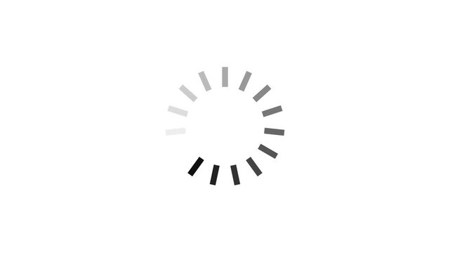 Loading circle animation on white transparent background with alpha channel, Element Animation for Web Interface or Application Interface and More, Searching, Updating, and Buffering Circle icon.