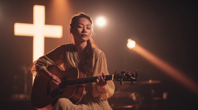 Performance of Female Gospel Singer