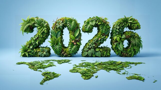 Green 2026 Nature Sustainability Earth Day Concept