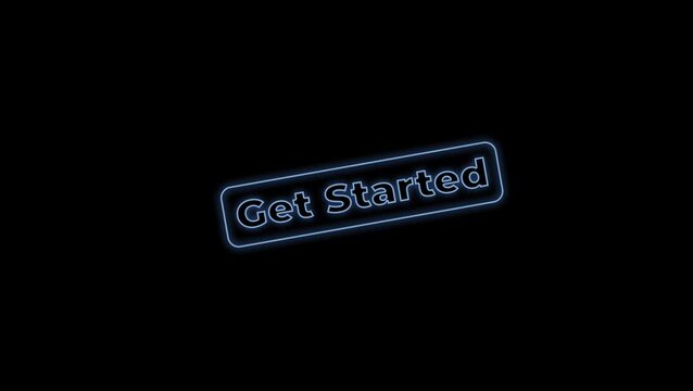 CTA Get Started Text Animation