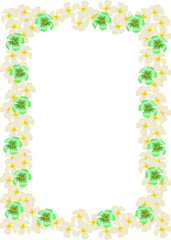 Obraz premium frame of green flowers