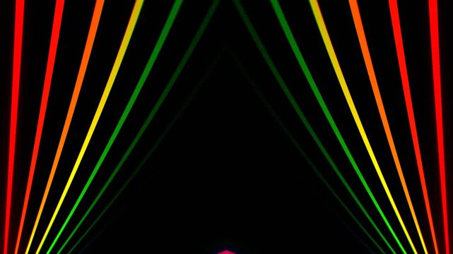 Multicolor Descending Endless Lines Background VJ Loop in 4K