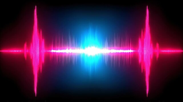 Seamless loop harmonic signal alignment, frequency matching abstract analytics background.