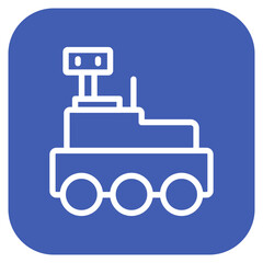 Obraz premium Mars Rover Icon Style
