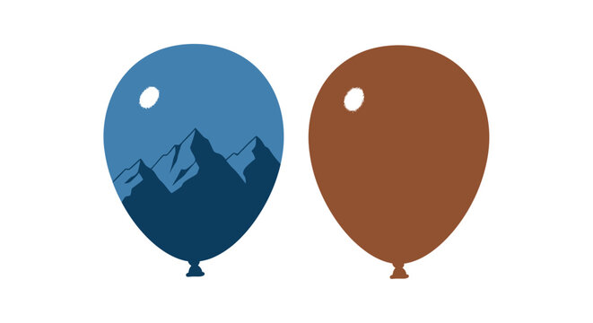 Two colorful balloons are shown.