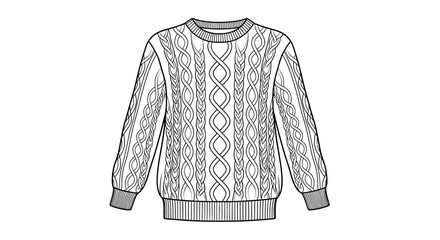 Knitwear Fashion Clothing Sweater Design. © Mr