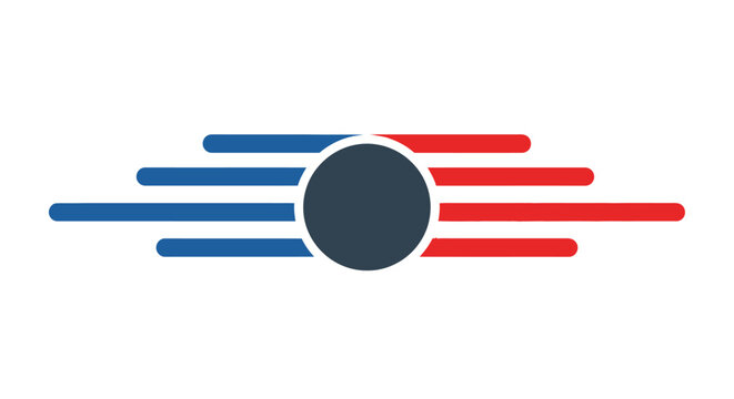 Graphic Design Speed Lines Logo.