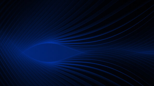 dark blue color combined with a solid black background with a row of overlapping curved lines. This visual style is very suitable for use as a technology background, premium product marketing material