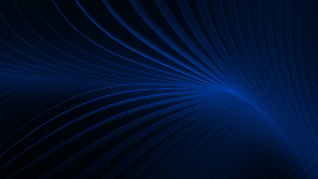 dark blue color combined with a solid black background with a row of overlapping curved lines. This visual style is very suitable for use as a technology background, premium product marketing material