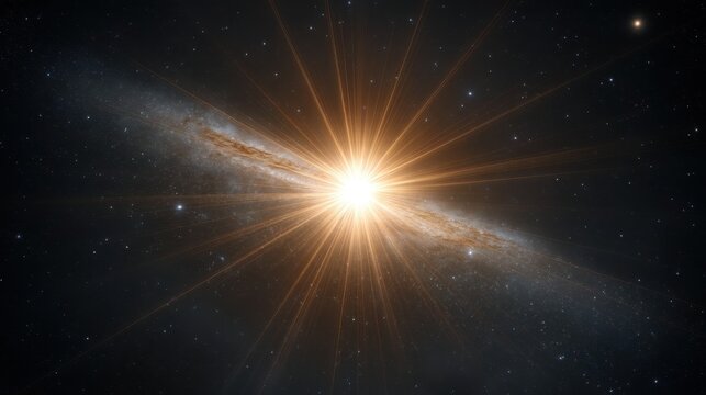 Stunning Cosmic Supernova Eruption with Brilliant Light and Radiance in Deep Space Setting for Astrophysical Exploration and Inspiration