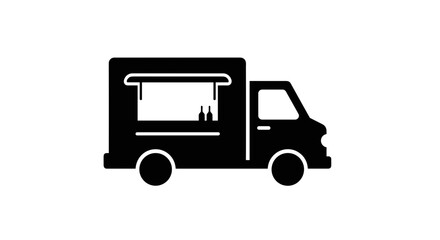 Fototapeta premium Food Truck Simple Icon.