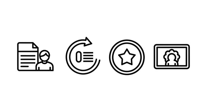 User profile reload favorite feed icons with document circular favorite broadcast minimalist collection interface