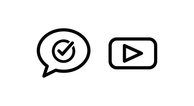 Feedback and submit button icons with feedback checkmark confirmation approval verified validated positive completion finished achieved objective performance progress analysis