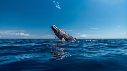 Fototapeta premium whale in the sea