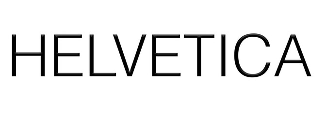 Fototapeta premium Digital composite. Fonts. Helvetica written in helvetica.