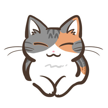 三毛猫様♡ありがとうございます♡ ありがとう大阪関西万博💕 ミャクミャク様と、猫の毛玉で作った