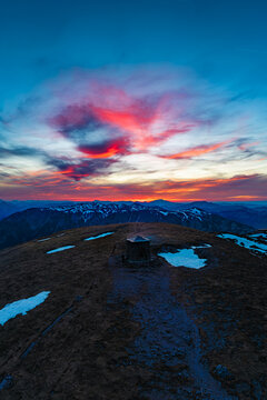Sonnenuntergang Heukuppe - Rax - Hochsteiermark - &Ouml;sterreich