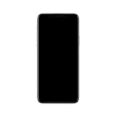 Naklejka premium Black smartphone mockup with blank screen