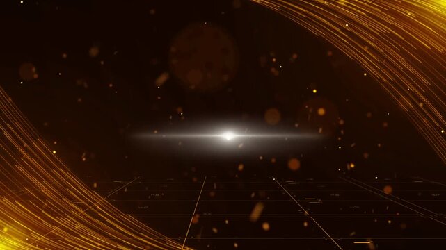 High-end elegant red and gold award ceremony stage background material