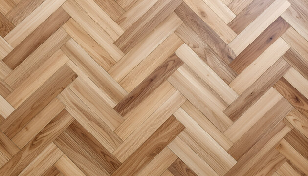 Herringbone parquet wood floor texture background.