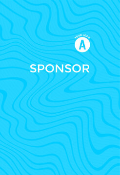 Bright Blue Wave Sublimation pattern Template