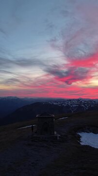 Sonnenuntergang Heukuppe - Rax - Hochsteiermark - &Ouml;sterreich