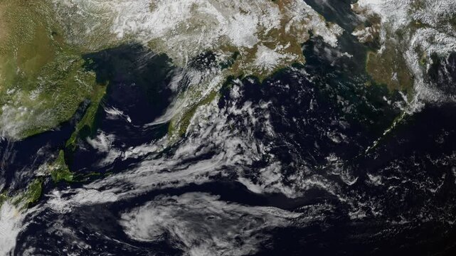 Bering Strait Global Route Animation 4K Earth Zoom Satellite View