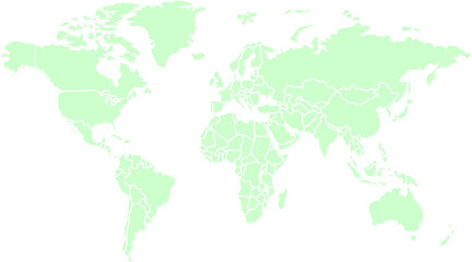 Obraz premium World Map Vector Minimal Background Design Template.