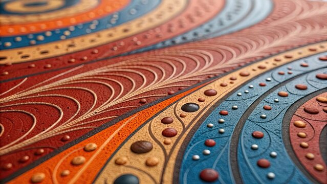 intricate traditional mehndi henna pattern with gold and blue accents close-up